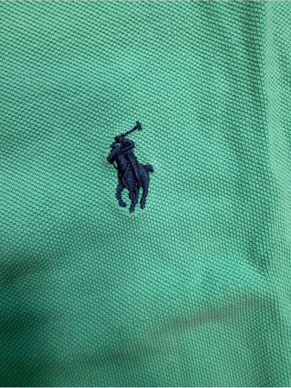Ralph Lauren Polo Shirt in Mint Green with Navy Pony